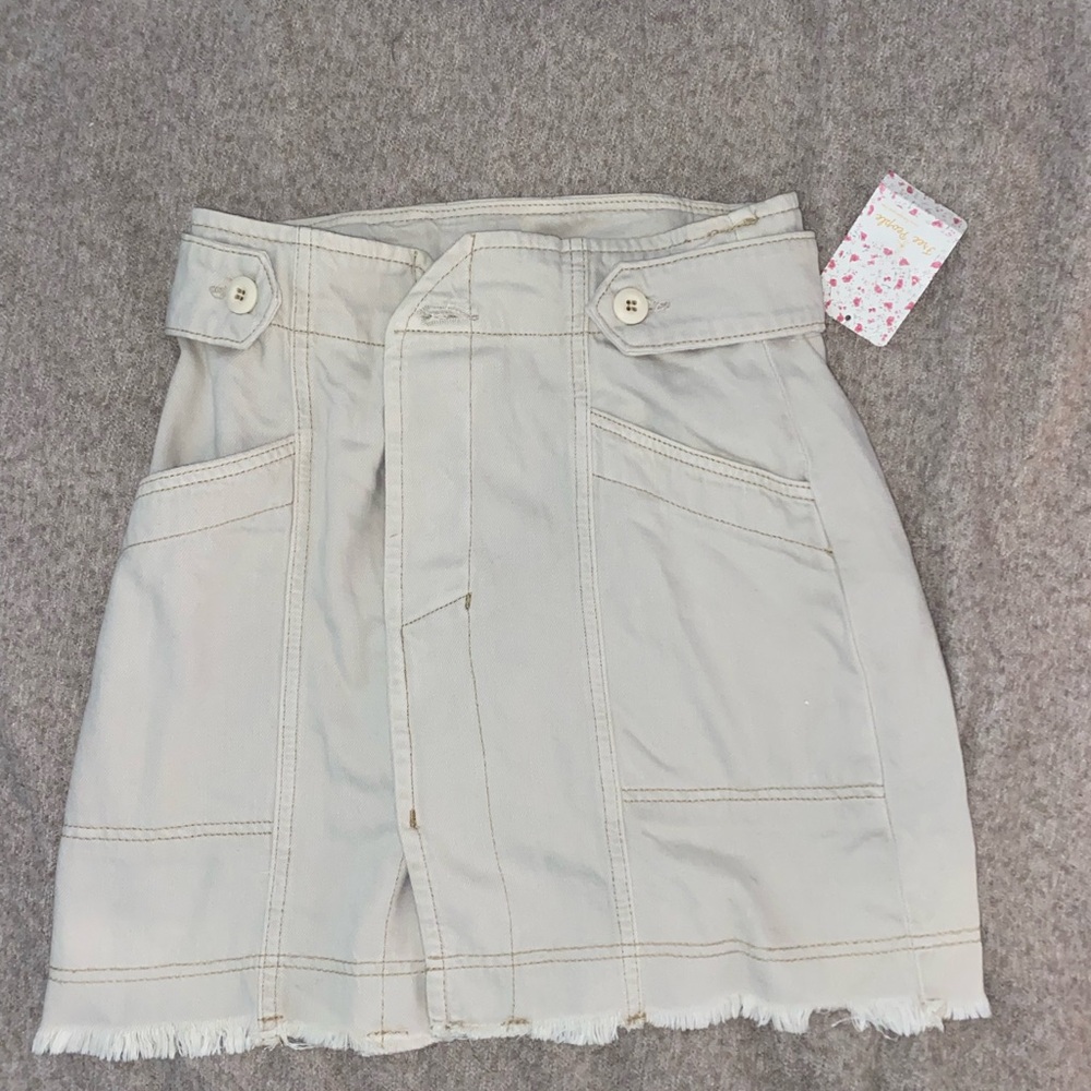 Free people denim skirt